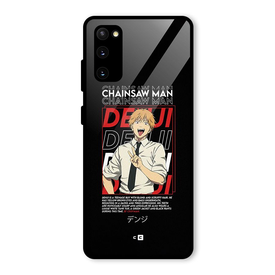 Denji Chainsaw Man Glass Back Case for Galaxy S20 FE 5G