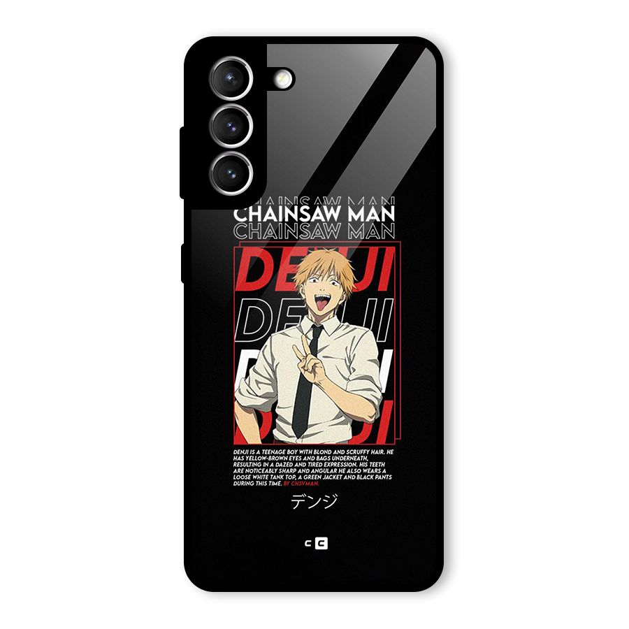 Denji Chainsaw Man Glass Back Case for Galaxy S21 5G