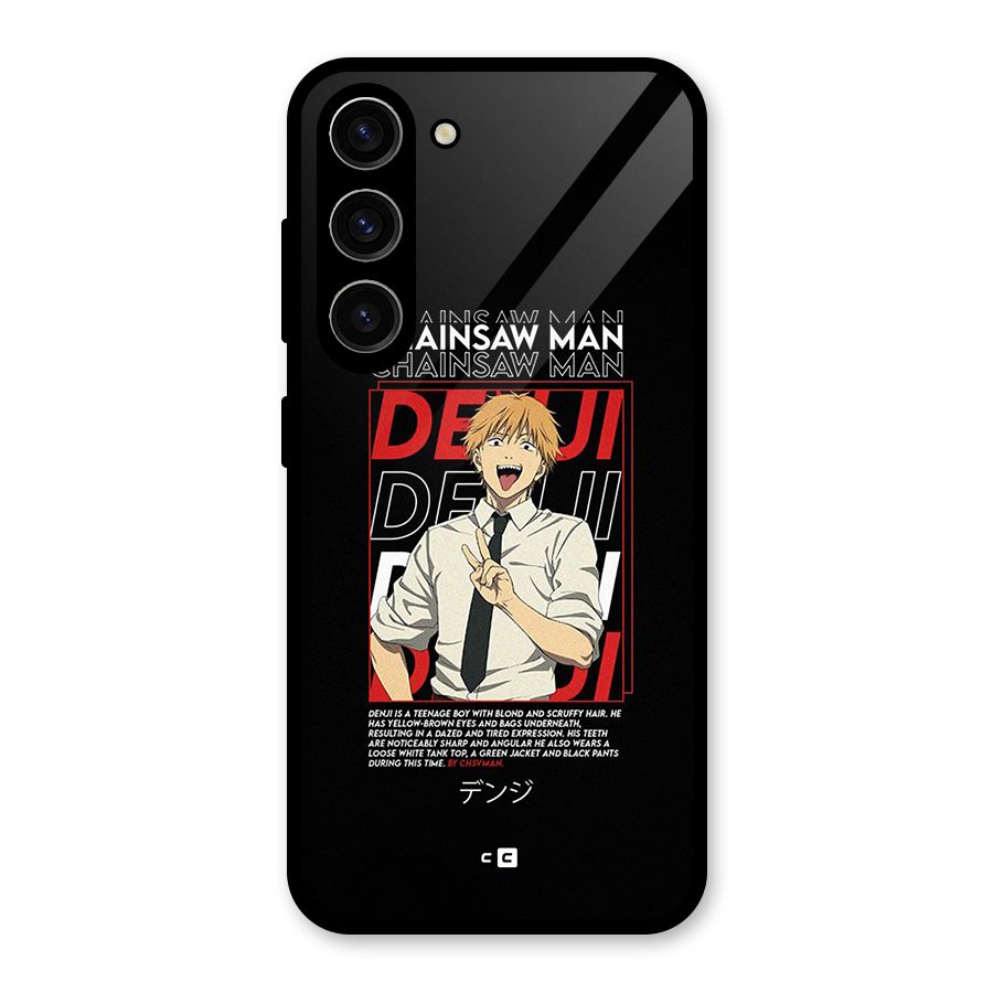 Denji Chainsaw Man Glass Back Case for Galaxy S23