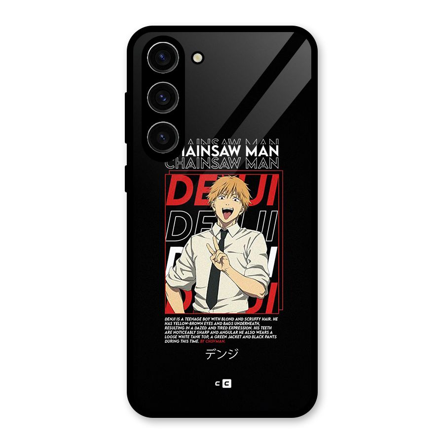 Denji Chainsaw Man Glass Back Case for Galaxy S23 Plus