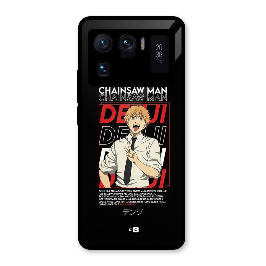 Denji Chainsaw Man Glass Back Case for Mi 11 Ultra