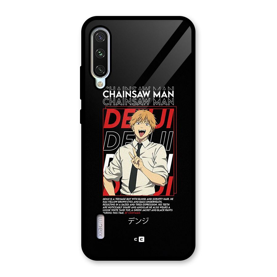 Denji Chainsaw Man Glass Back Case for Mi A3
