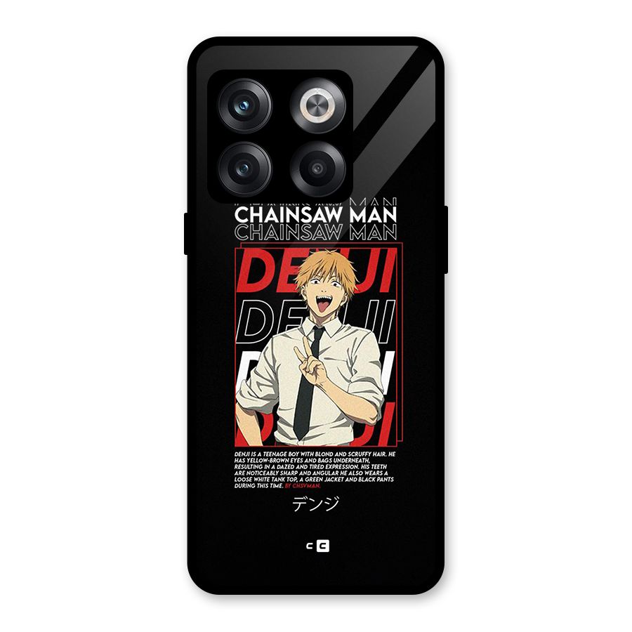 Denji Chainsaw Man Glass Back Case for OnePlus 10T