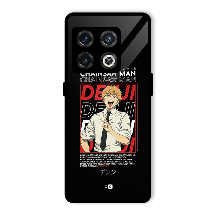 Denji Chainsaw Man Glass Back Case for OnePlus 10 Pro 5G