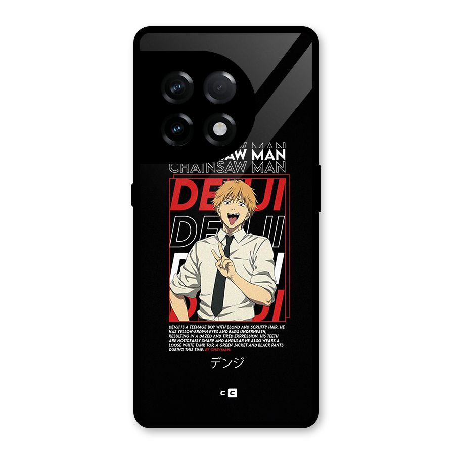 Denji Chainsaw Man Glass Back Case for OnePlus 11R