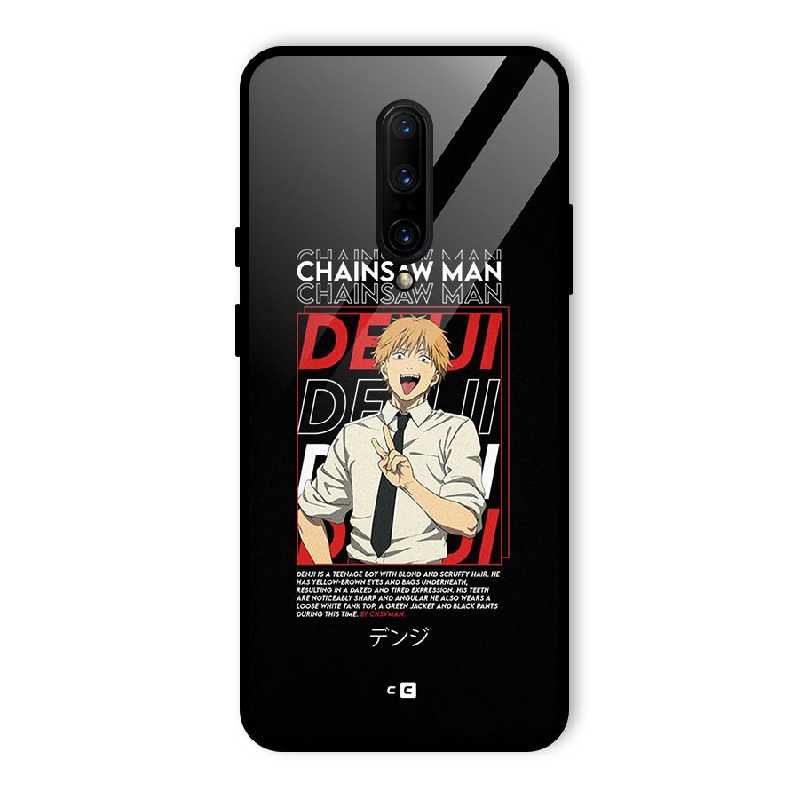 Denji Chainsaw Man Glass Back Case for OnePlus 7 Pro