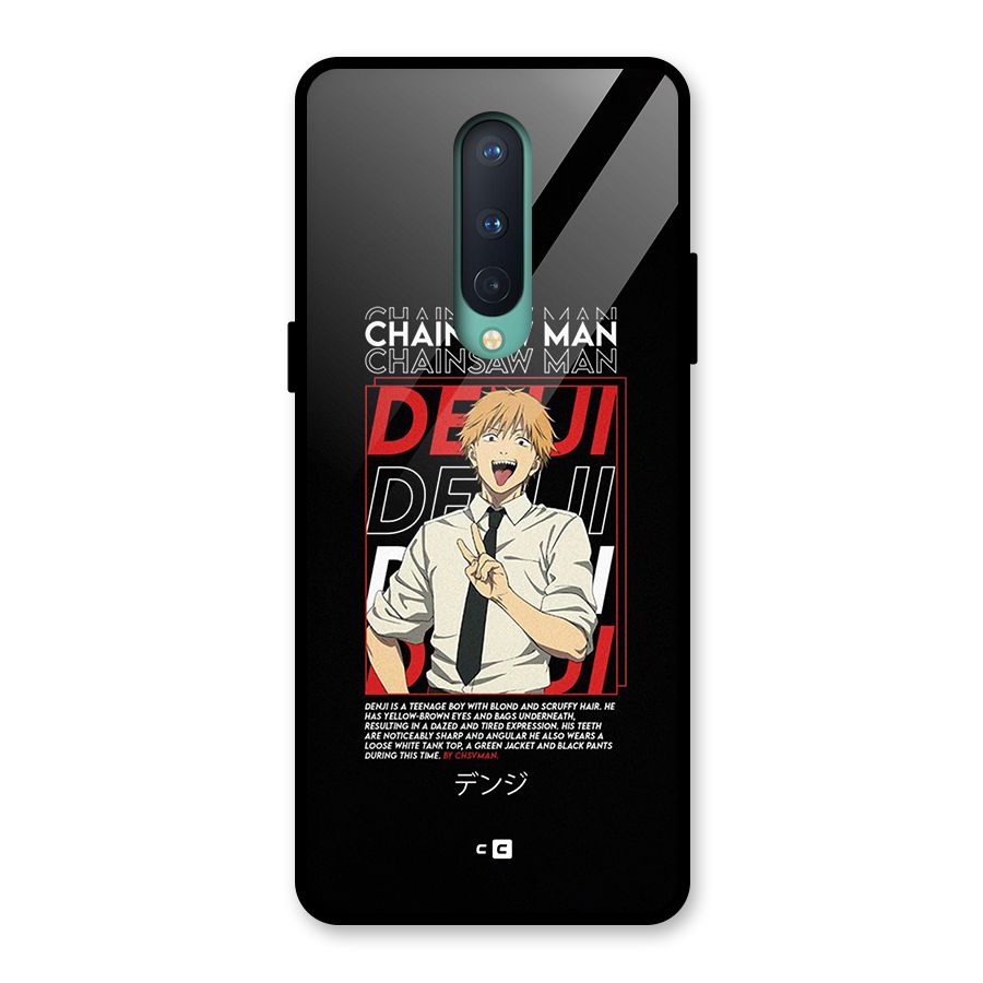 Denji Chainsaw Man Glass Back Case for OnePlus 8