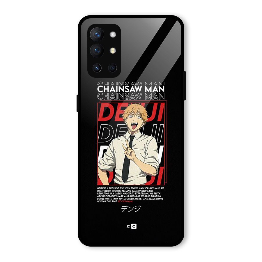 Denji Chainsaw Man Glass Back Case for OnePlus 9R