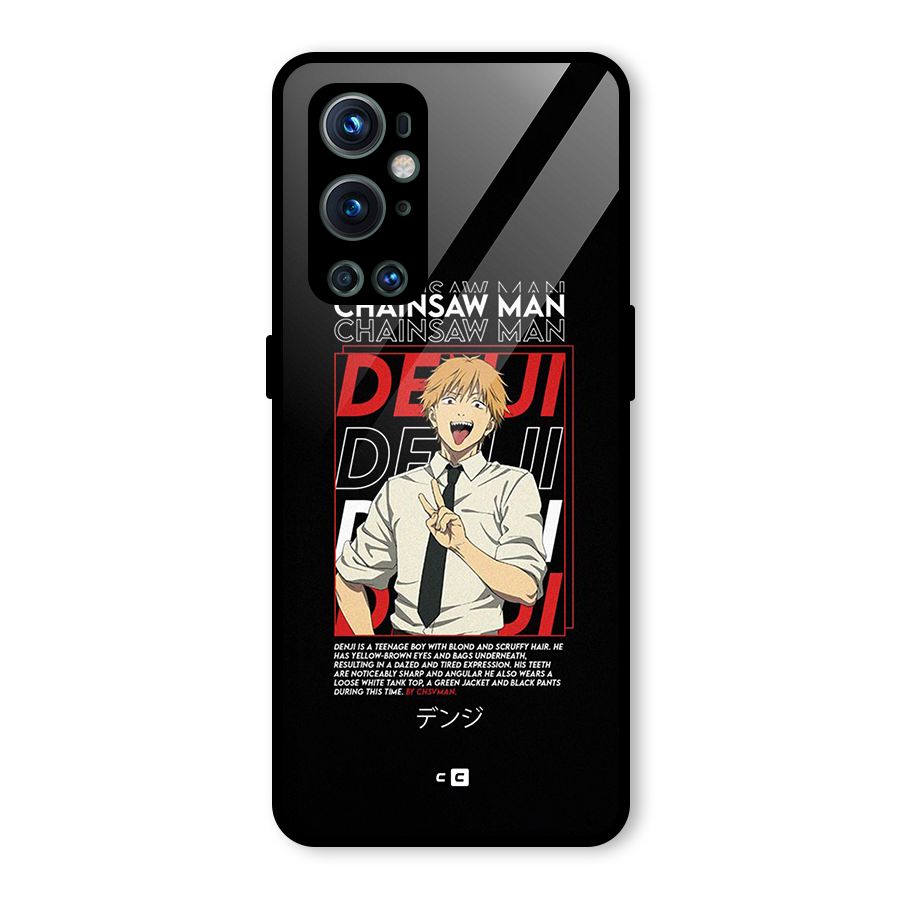 Denji Chainsaw Man Glass Back Case for OnePlus 9 Pro
