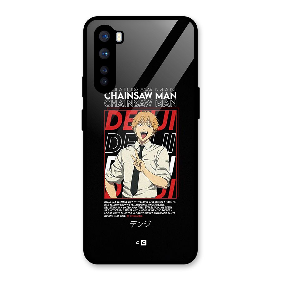 Denji Chainsaw Man Glass Back Case for OnePlus Nord