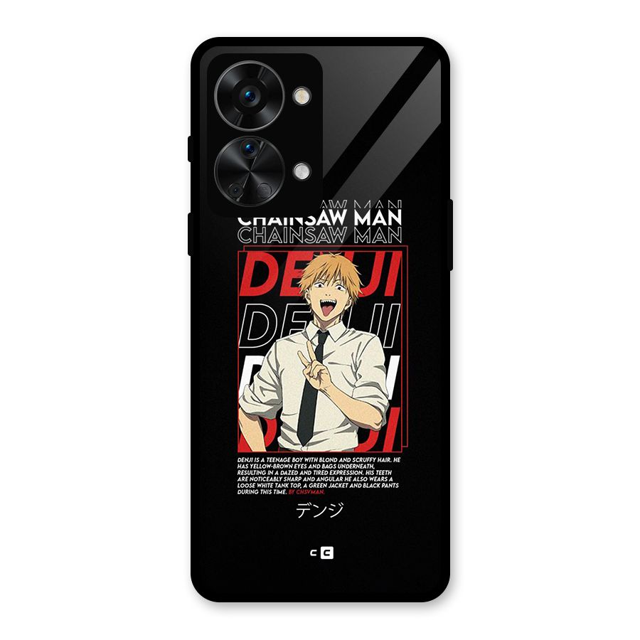 Denji Chainsaw Man Glass Back Case for OnePlus Nord 2T