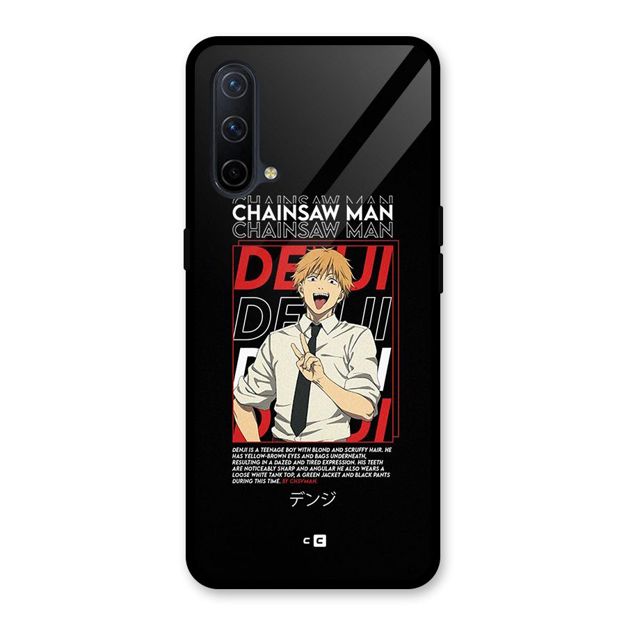 Denji Chainsaw Man Glass Back Case for OnePlus Nord CE 5G