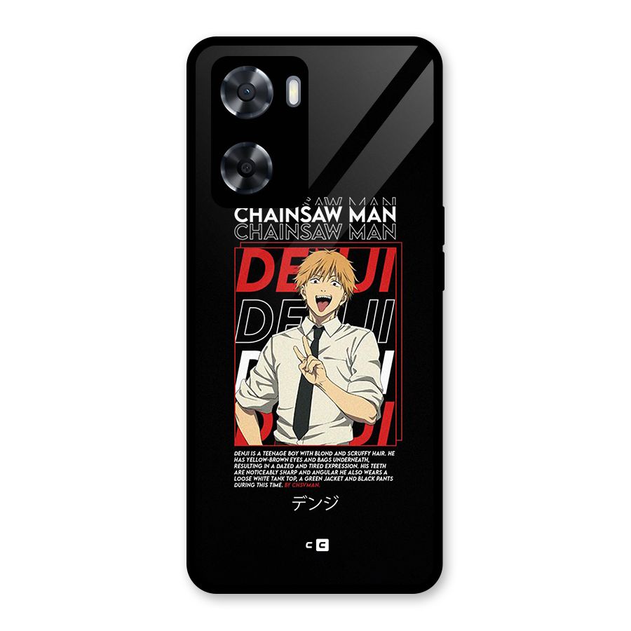 Denji Chainsaw Man Glass Back Case for Oppo A57 2022