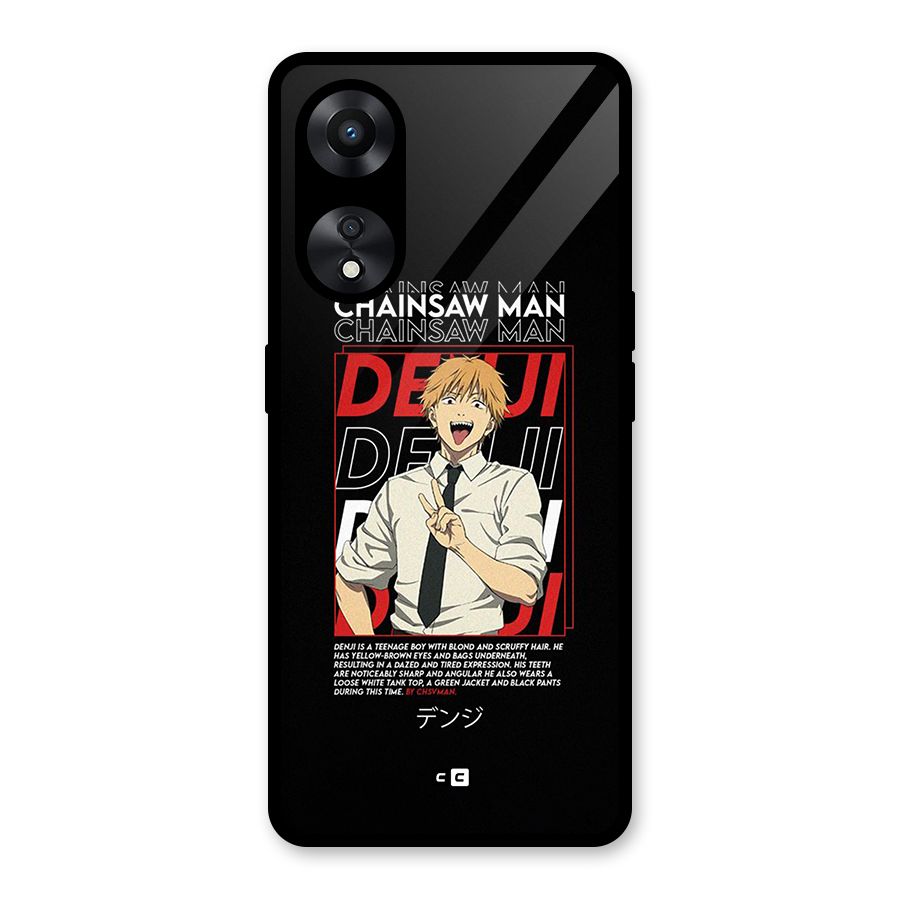 Denji Chainsaw Man Glass Back Case for Oppo A78