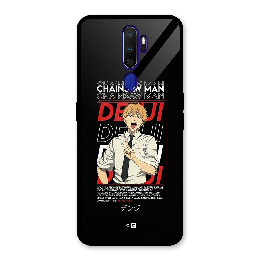 Denji Chainsaw Man Glass Back Case for Oppo A9 (2020)