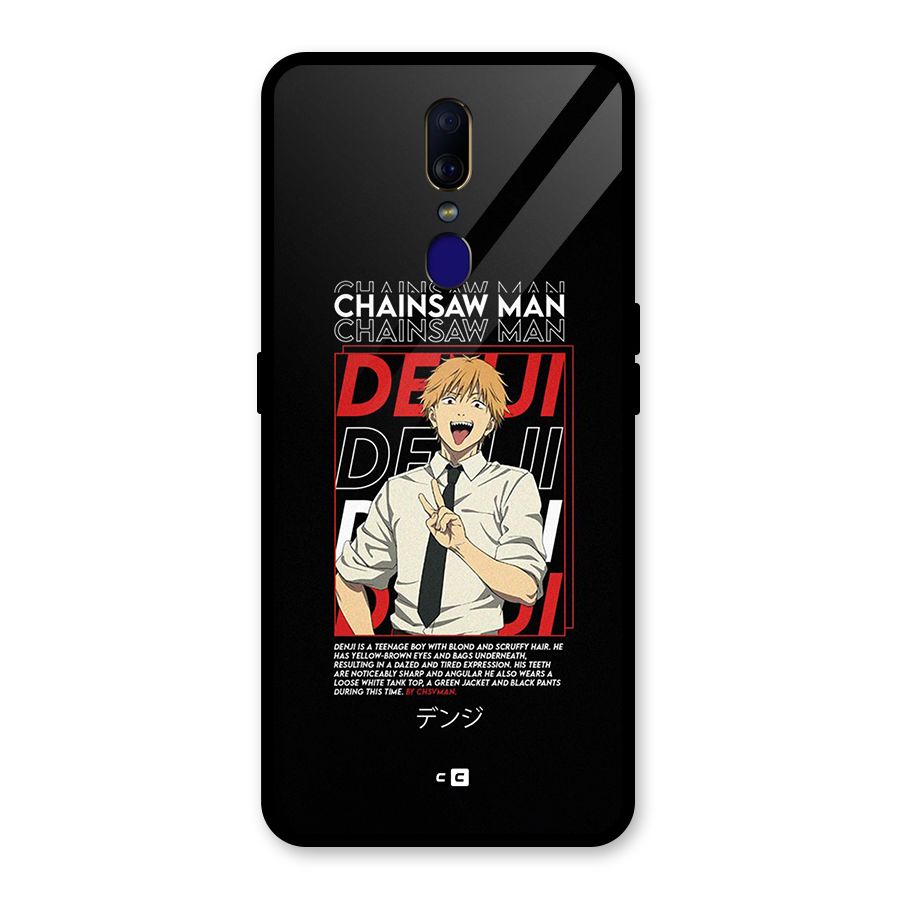Denji Chainsaw Man Glass Back Case for Oppo F11