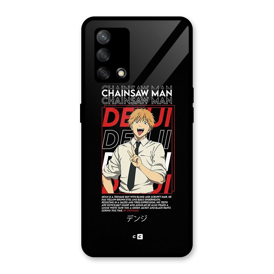 Denji Chainsaw Man Glass Back Case for Oppo F19