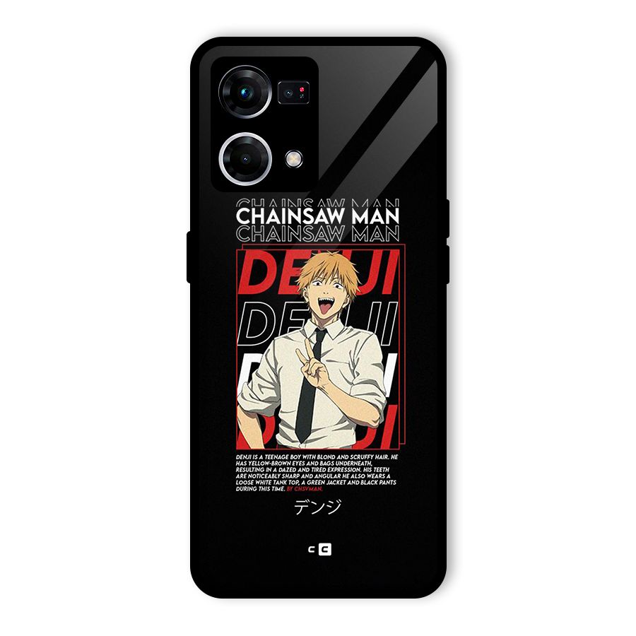 Denji Chainsaw Man Glass Back Case for Oppo F21 Pro 4G