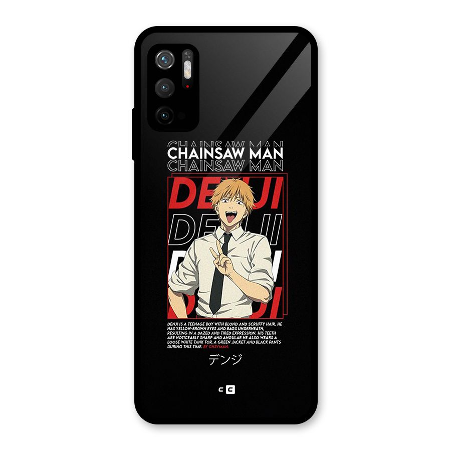 Denji Chainsaw Man Glass Back Case for Poco M3 Pro 5G