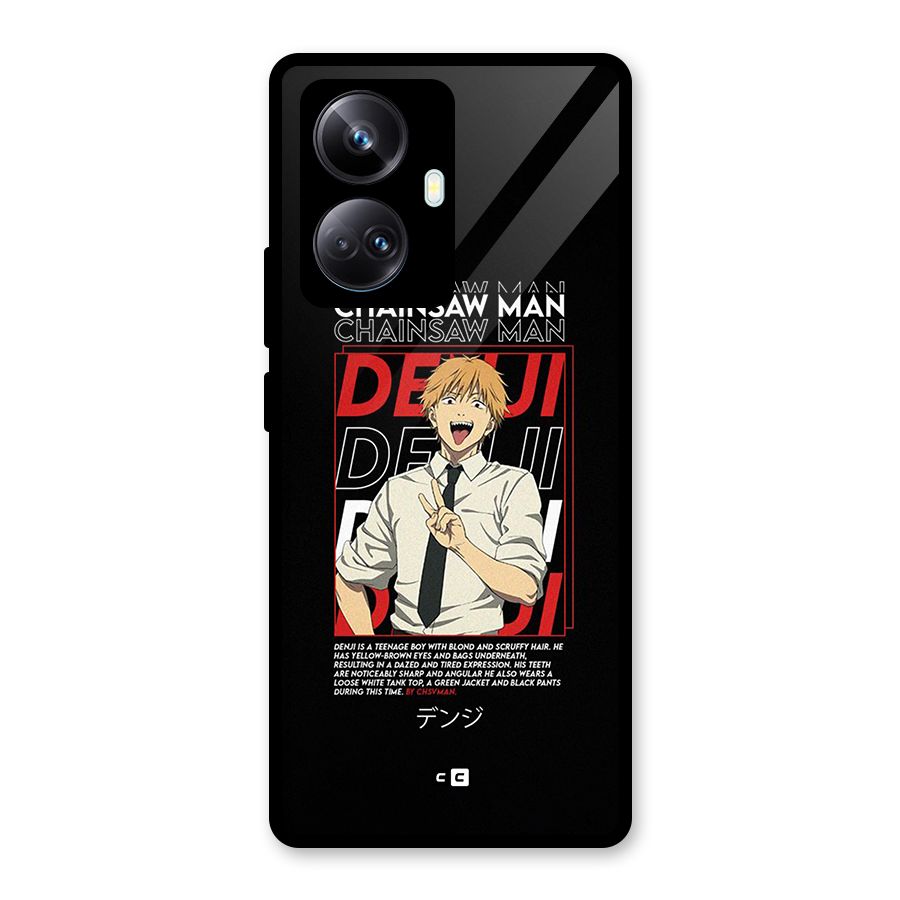 Denji Chainsaw Man Glass Back Case for Realme 10 Pro Plus