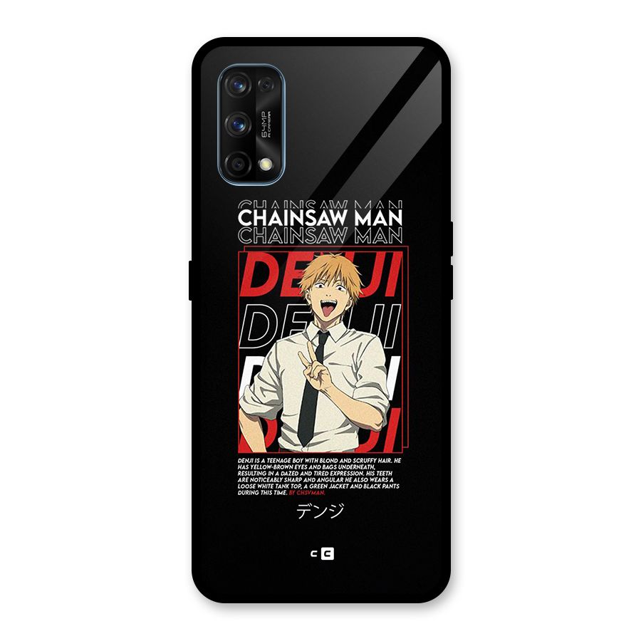 Denji Chainsaw Man Glass Back Case for Realme 7 Pro