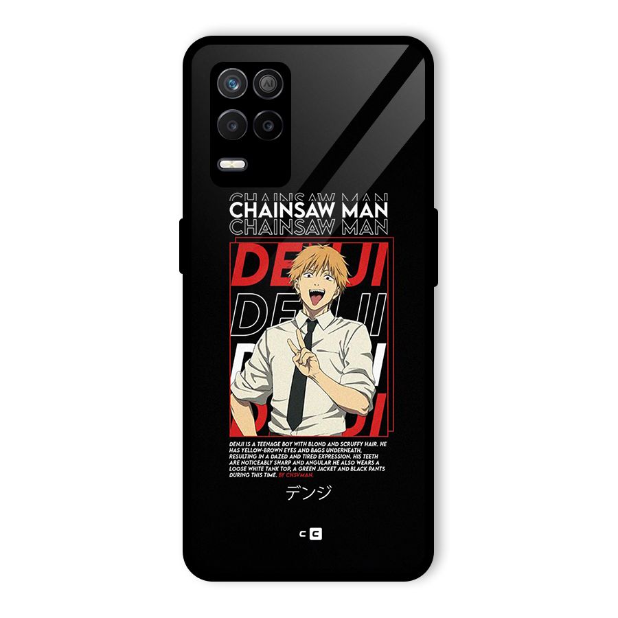 Denji Chainsaw Man Glass Back Case for Realme 8 5G