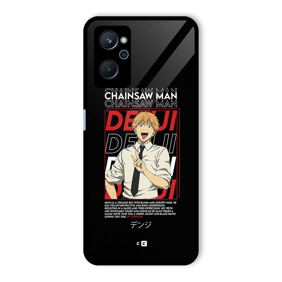 Denji Chainsaw Man Glass Back Case for Realme 9i