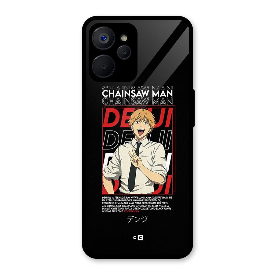 Denji Chainsaw Man Glass Back Case for Realme 9i 5G
