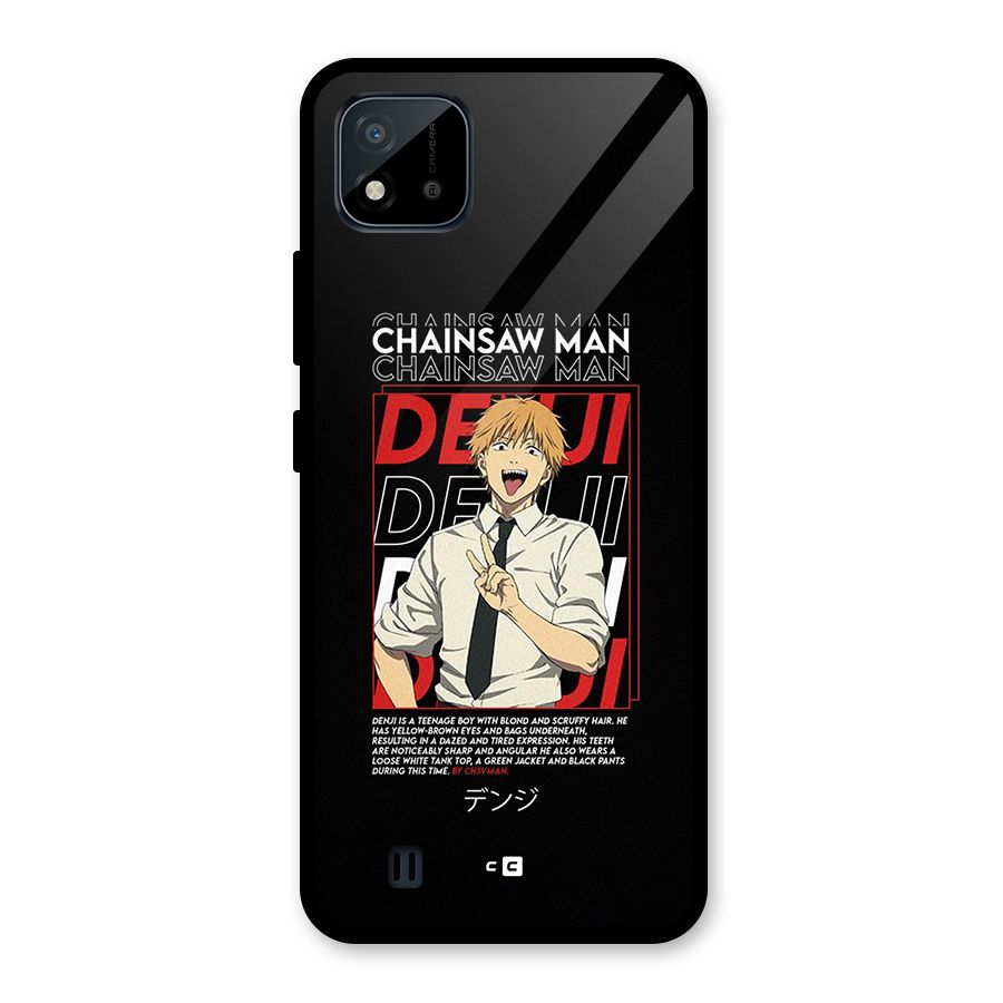 Denji Chainsaw Man Glass Back Case for Realme C11 2021