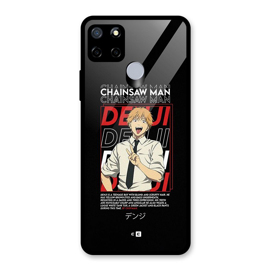Denji Chainsaw Man Glass Back Case for Realme Narzo 30A