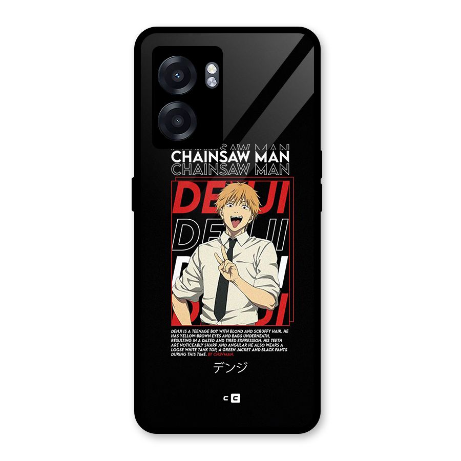 Denji Chainsaw Man Glass Back Case for Realme Narzo 50 5G