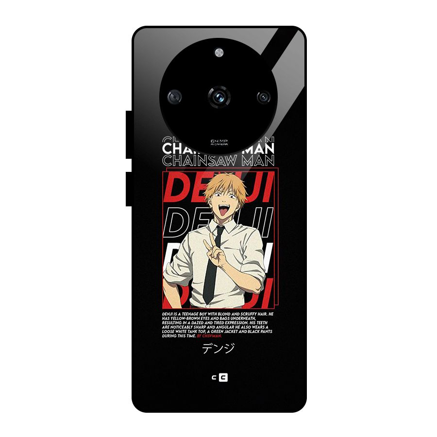 Denji Chainsaw Man Glass Back Case for Realme Narzo 60 5G
