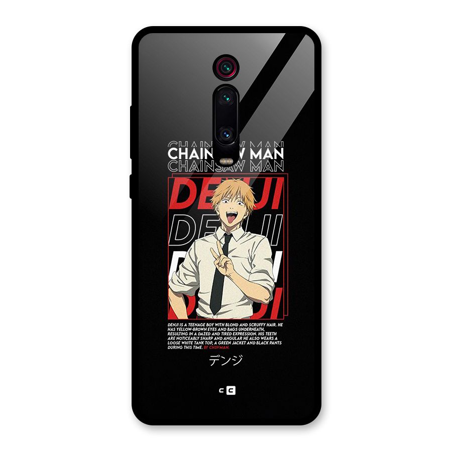 Denji Chainsaw Man Glass Back Case for Redmi K20