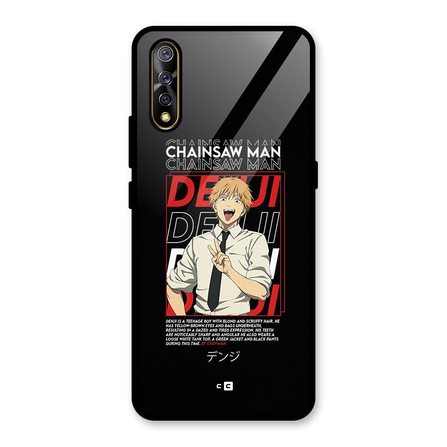 Denji Chainsaw Man Glass Back Case for Vivo S1