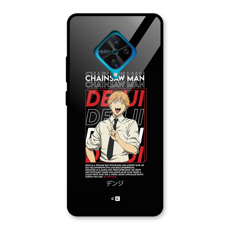 Denji Chainsaw Man Glass Back Case for Vivo S1 Pro