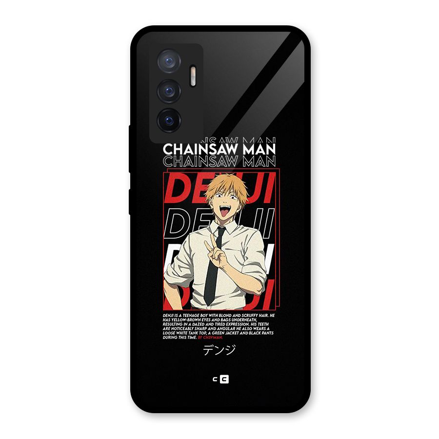 Denji Chainsaw Man Glass Back Case for Vivo V23e