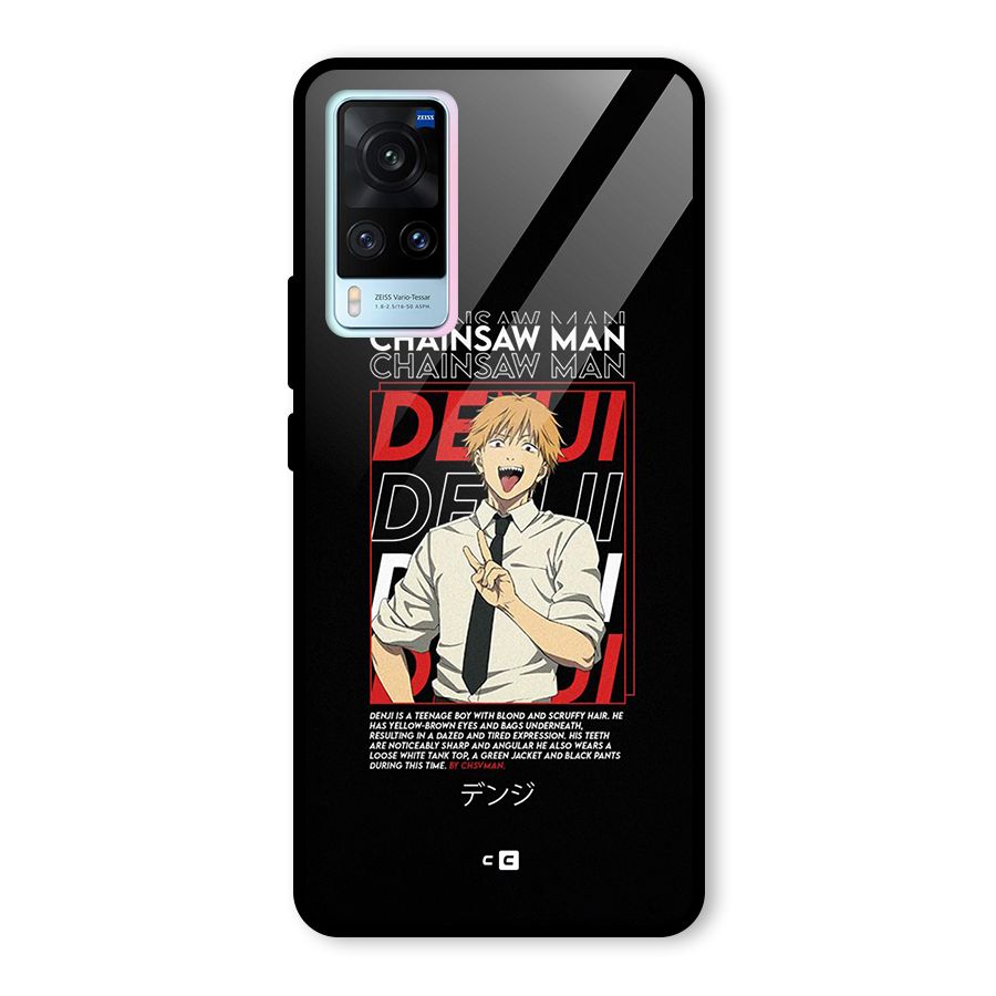 Denji Chainsaw Man Glass Back Case for Vivo X60