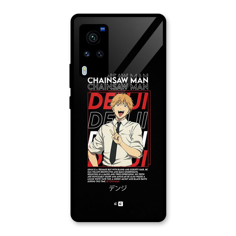Denji Chainsaw Man Glass Back Case for Vivo X60 Pro