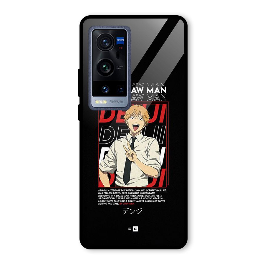 Denji Chainsaw Man Glass Back Case for Vivo X60 Pro Plus