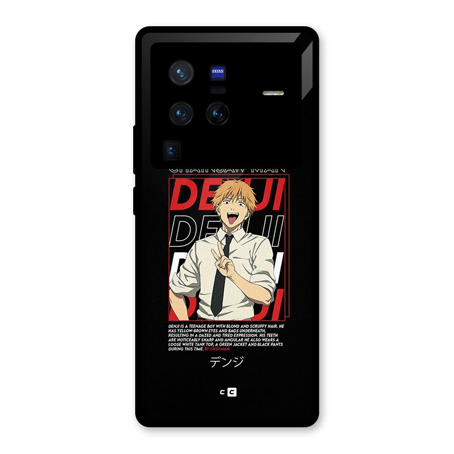 Denji Chainsaw Man Glass Back Case for Vivo X80 Pro