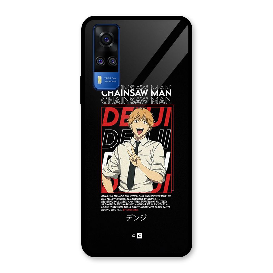 Denji Chainsaw Man Glass Back Case for Vivo Y31