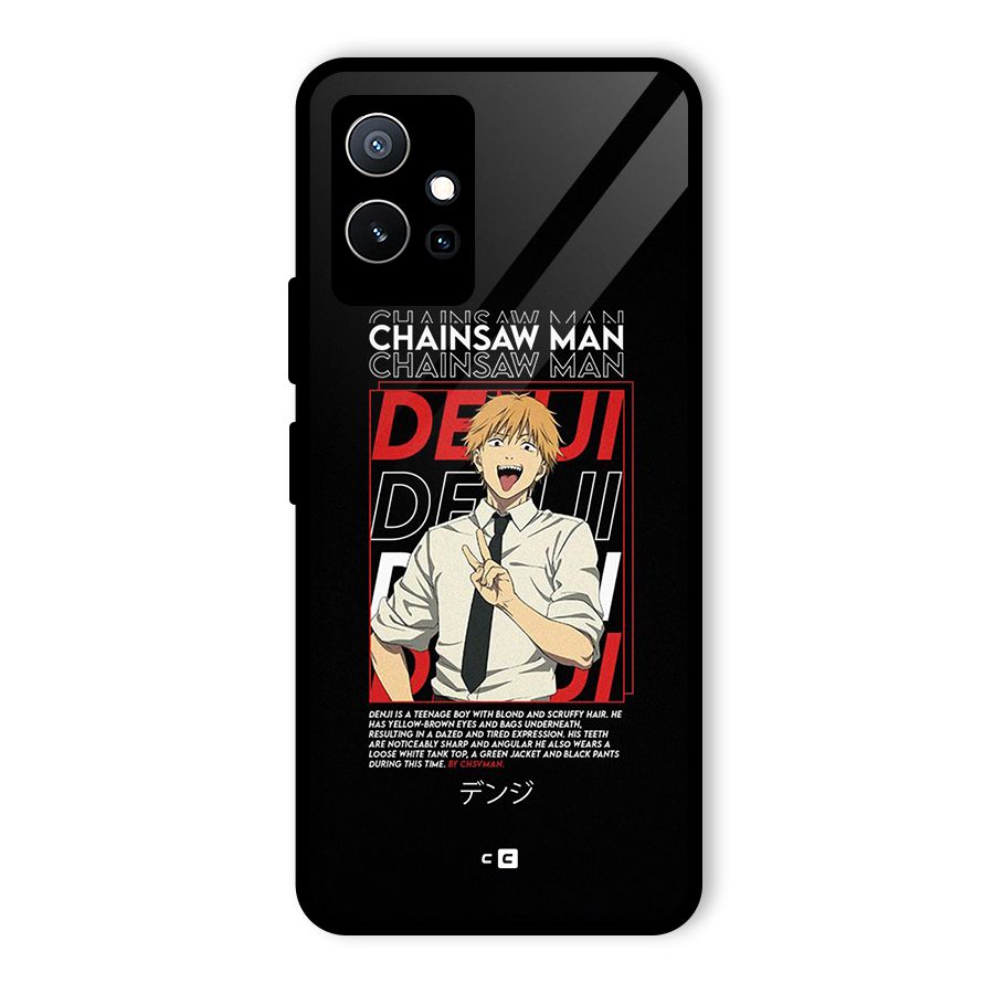 Denji Chainsaw Man Glass Back Case for Vivo Y75 5G