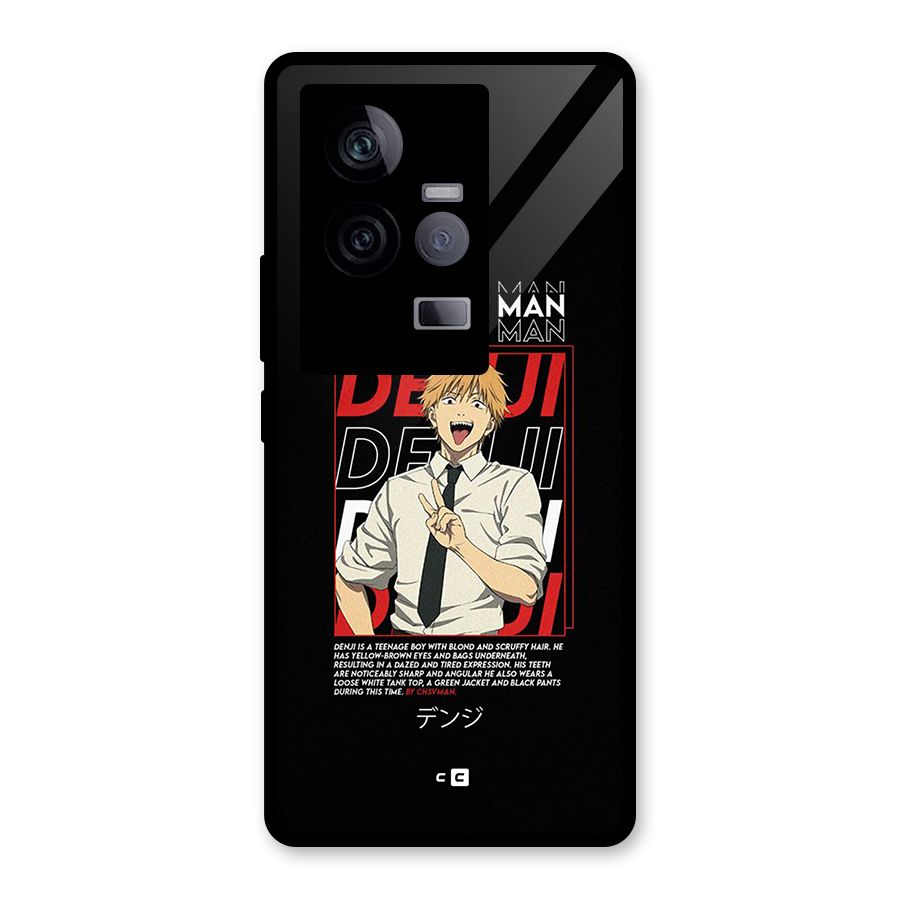 Denji Chainsaw Man Glass Back Case for Vivo iQOO 11 5G