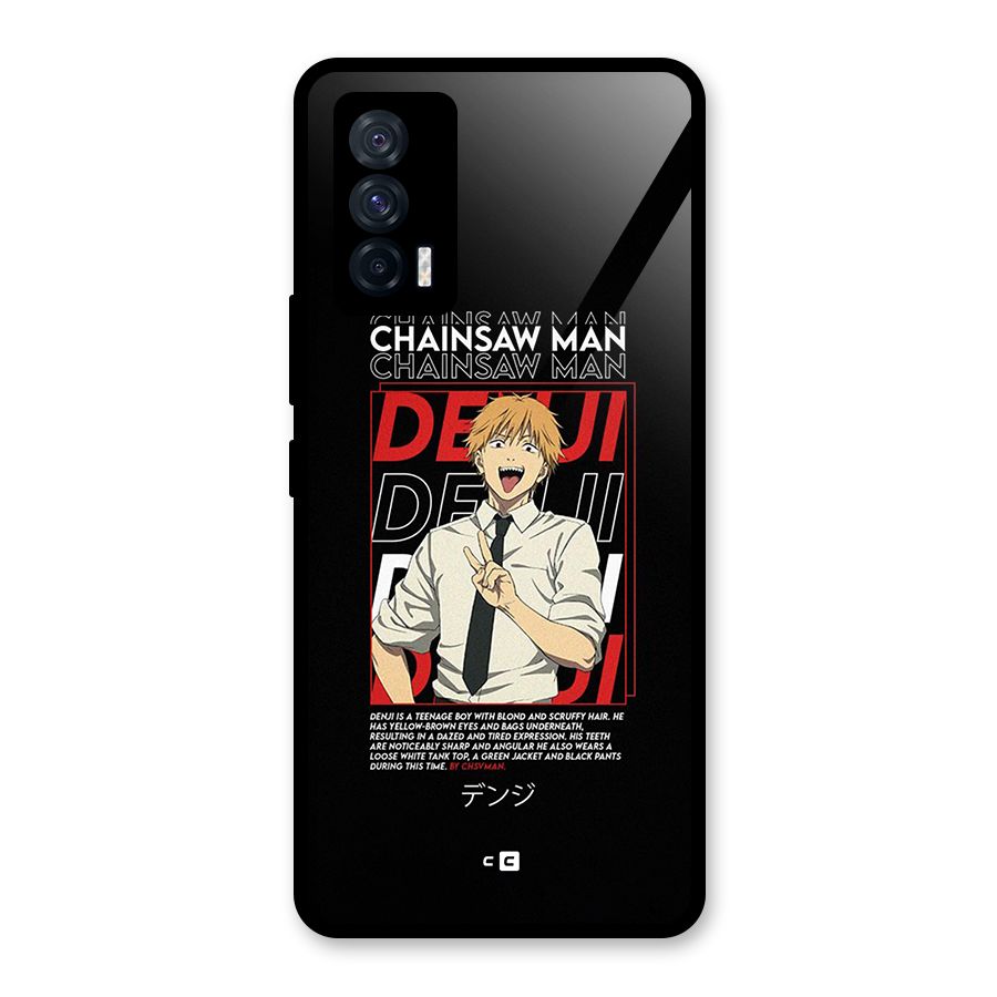 Denji Chainsaw Man Glass Back Case for Vivo iQOO 7 5G
