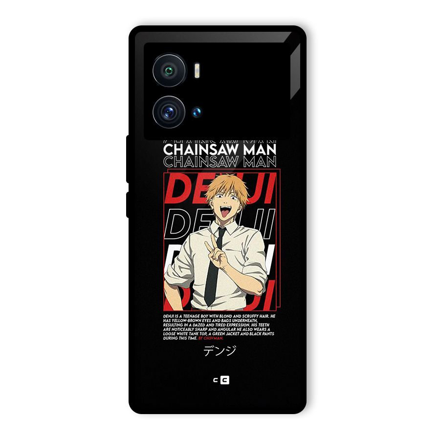 Denji Chainsaw Man Glass Back Case for Vivo iQOO 9 Pro