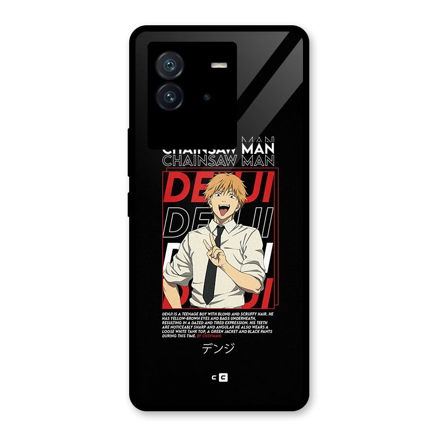 Denji Chainsaw Man Glass Back Case for Vivo iQOO Neo 6 5G