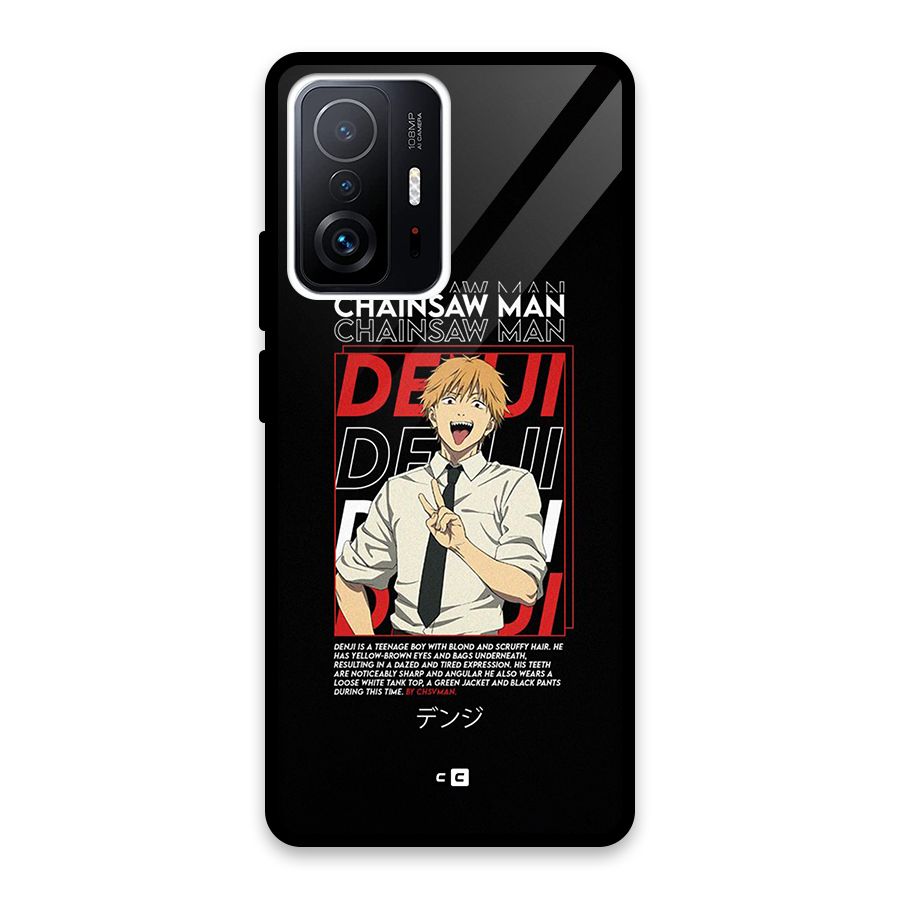 Denji Chainsaw Man Glass Back Case for Xiaomi 11T Pro