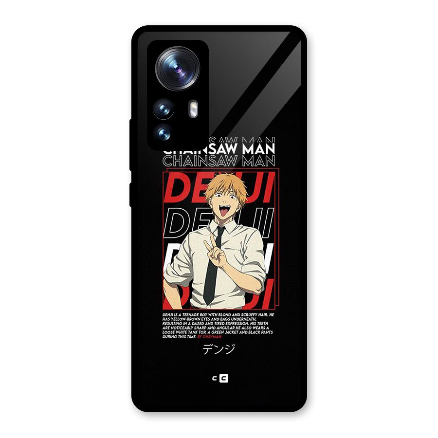 Denji Chainsaw Man Glass Back Case for Xiaomi 12 Pro