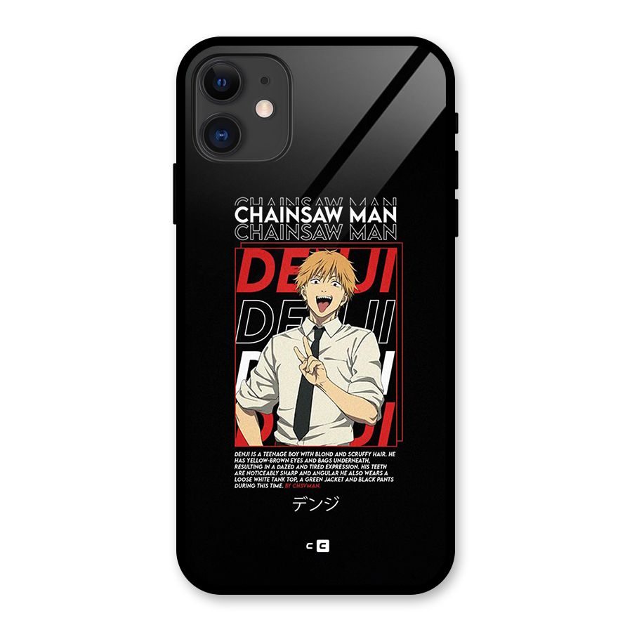 Denji Chainsaw Man Glass Back Case for iPhone 11