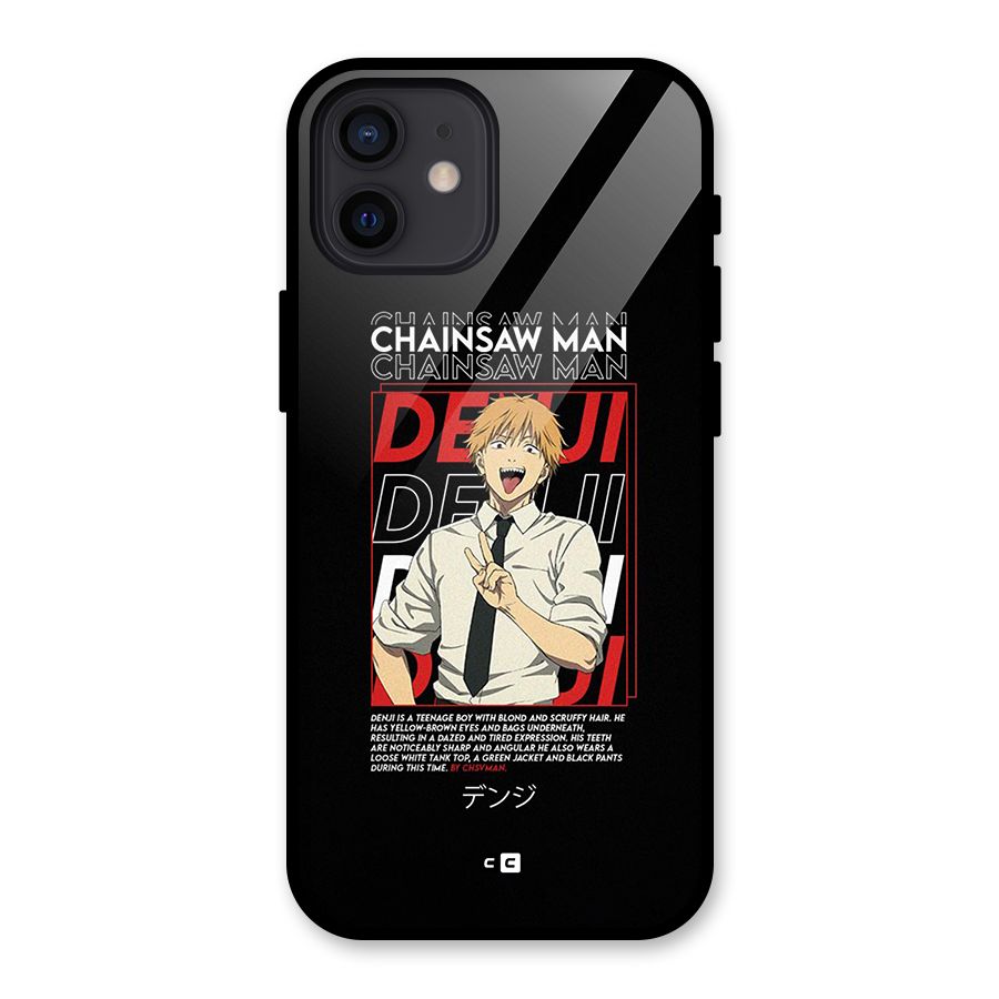 Denji Chainsaw Man Glass Back Case for iPhone 12